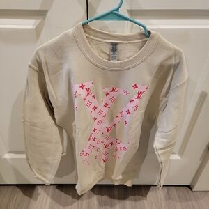 Sweatshirt with Pink Accents